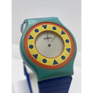 Vintage Quartz Digital Watch Works New Battery Unisex Colorful